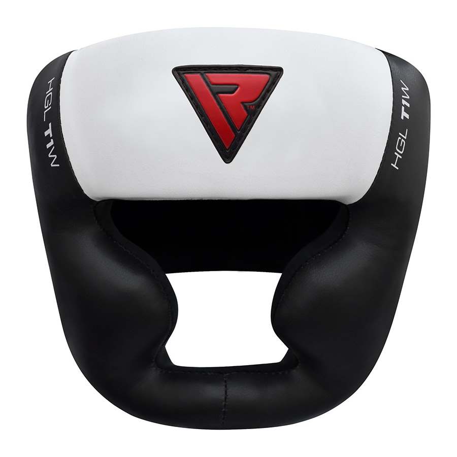 Шлем боксерский RDX T1 CHEEK PROTECTOR BOXING HEAD GUARD натуральная кожа черный XL