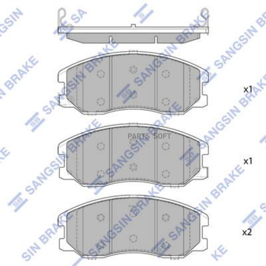 

Тормозные колодки Sangsin brake SP1782, SP1782