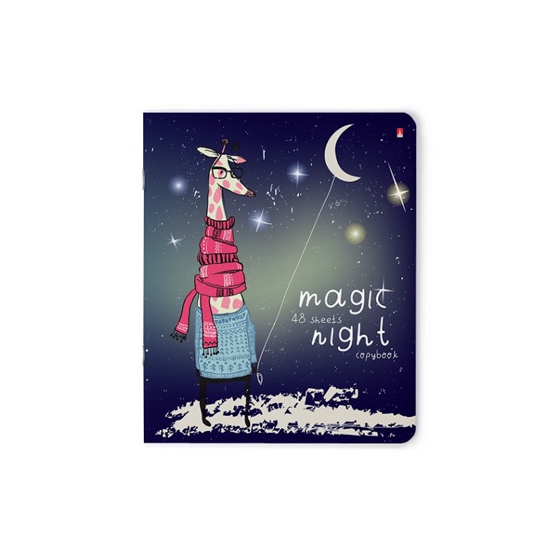 

Тетрадь общая в клетку Альт Magic Night 7-48-1085, 48 л., 1 шт.