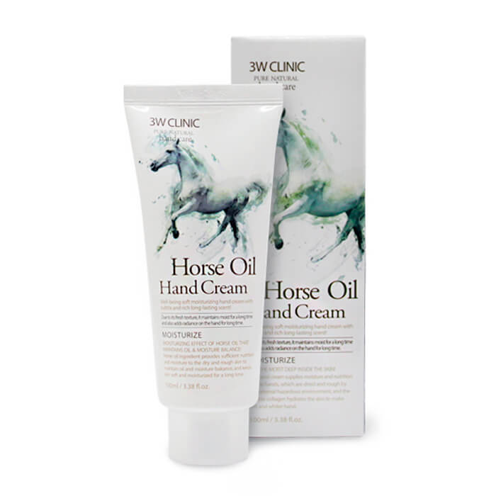 Купить 3w Clinic Крем для рук с лошадиным маслом Moisturizing Horse oil Hand Cream, 100 мл