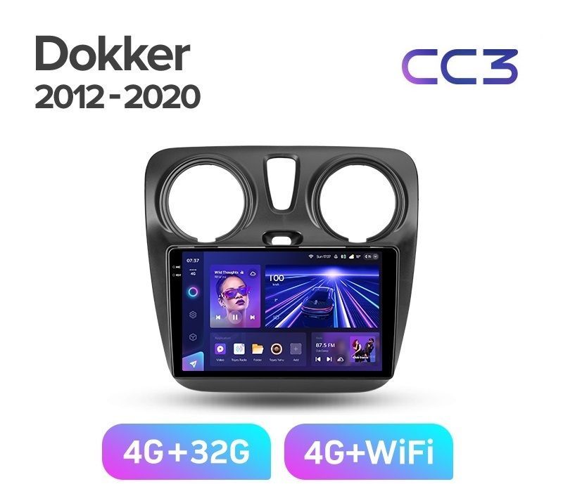 Магнитола TEYES CC3 432ГБ RENAULT DOKKER 2012-2020 г 3189000₽