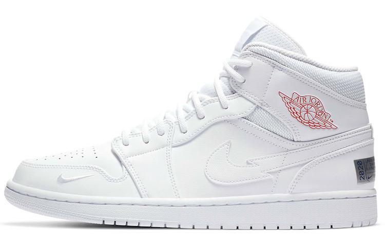 

Кеды унисекс Jordan Air Jordan 1 Mid Euro Tour белые 40 EU, Белый, Air Jordan 1 Mid Euro Tour