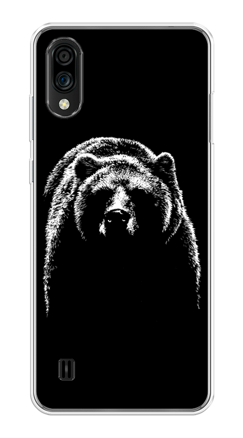 

Чехол на ZTE Blade A51 lite/Blade A5 (2020) "Медведь в ночи", Белый;черный, 134950-1