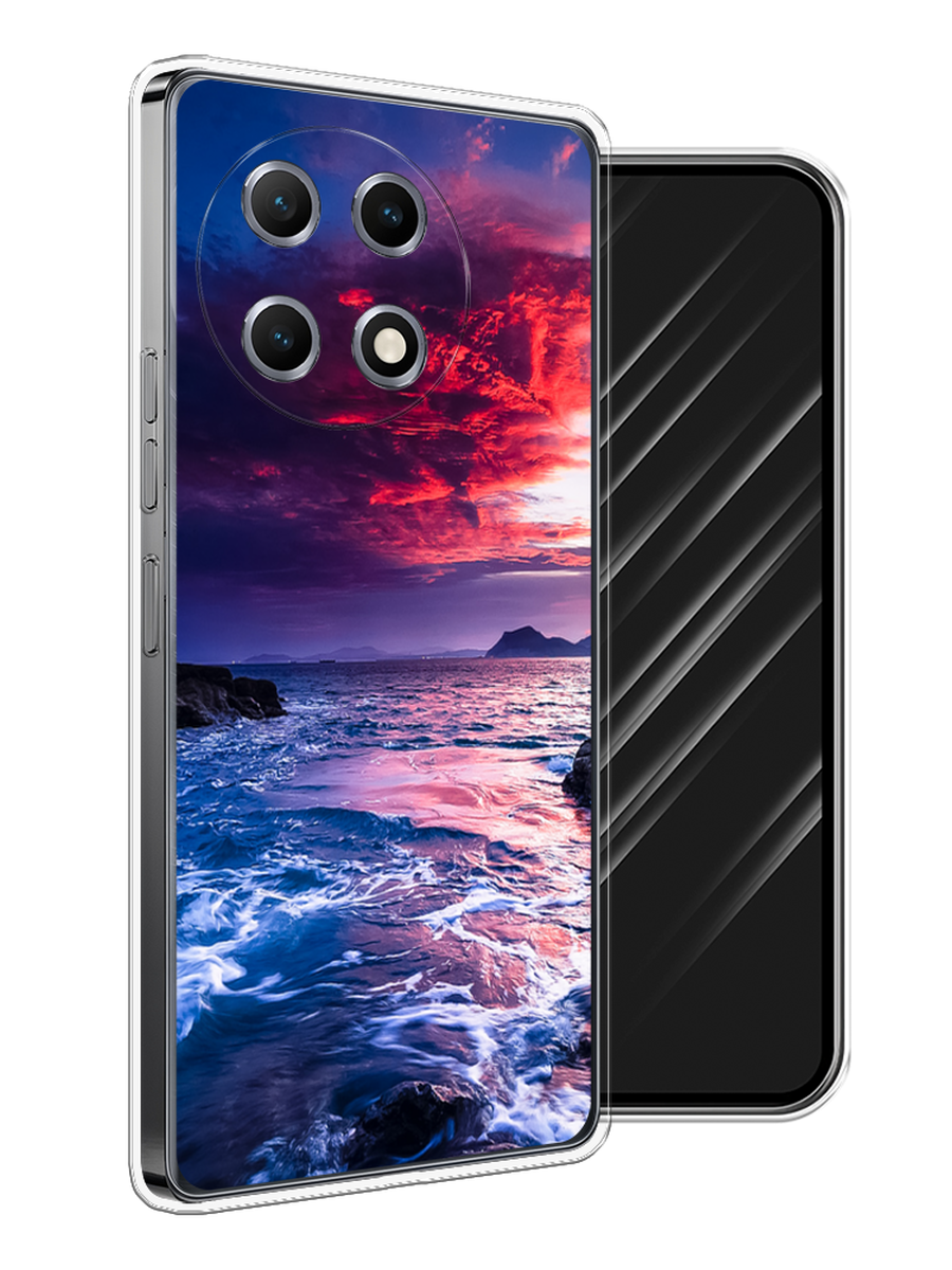 

Чехол Awog на Tecno Camon 30S "Волны 1", Розовый;синий, 309650-1