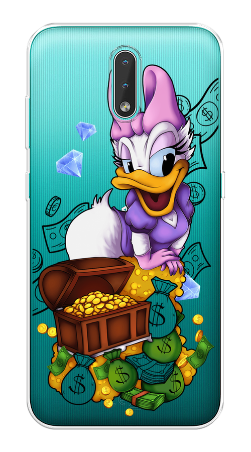 

Чехол на Nokia 2.3 "Rich Daisy Duck", Коричневый;белый;фиолетовый, 123250-6