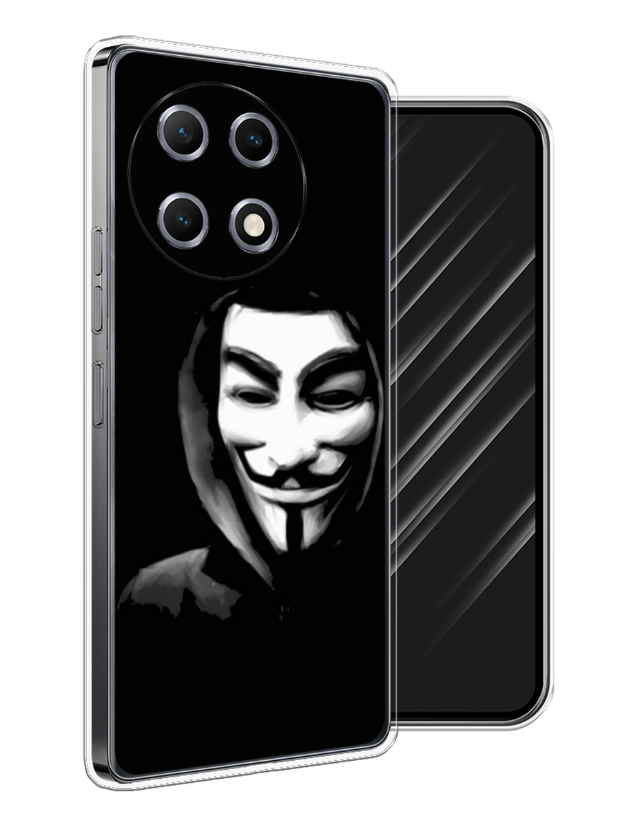 

Чехол Awog на Tecno Camon 30S "Анонимус", Черный;серый;белый, 309650-1