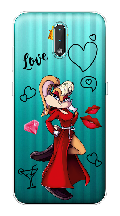 

Чехол на Nokia 2.3 "Rich Lola Bunny", Красный;бежевый;оранжевый, 123250-6