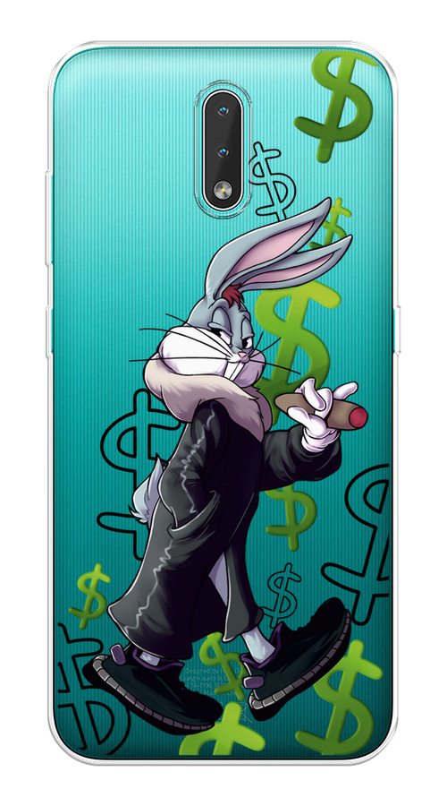 

Чехол на Nokia 2.3 "Rich Bugs Bunny", Зеленый;черный;голубой, 123250-6