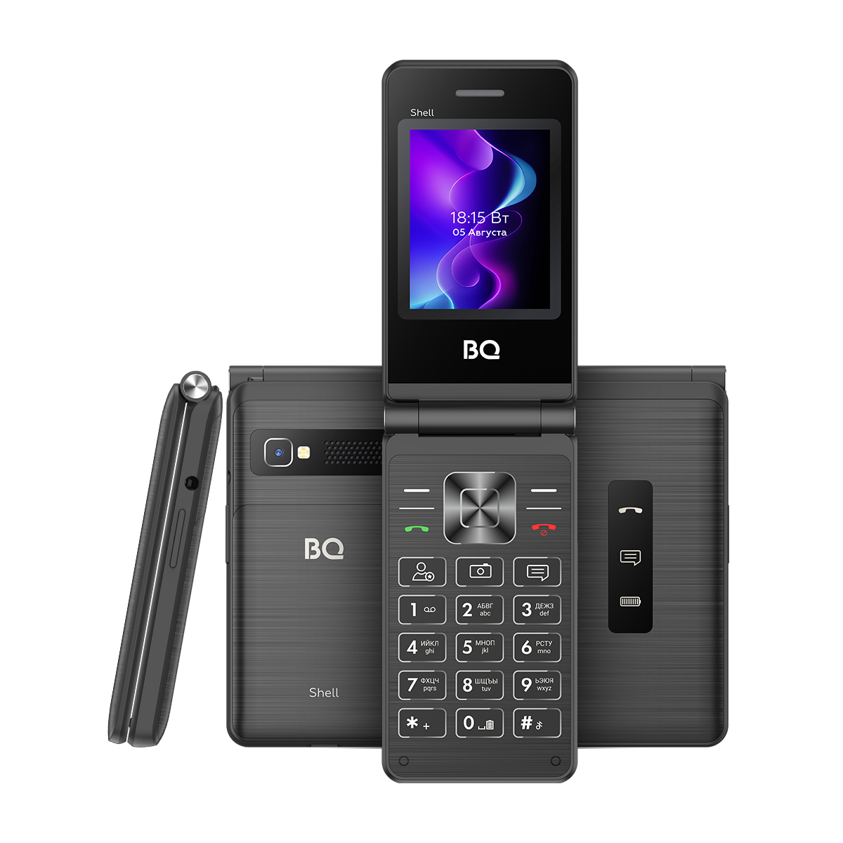 

Мобильный телефон BQ 2411 Shell Black, 2411 Shell
