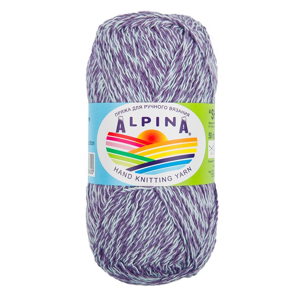 

Alpina Shebby, 100% хлопок, 10х50 г, 150+-7 м, Голубой;синий