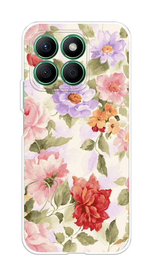 

Чехол на Honor X8B "Акварельные пионы", Розовый;бежевый, 6123250-1