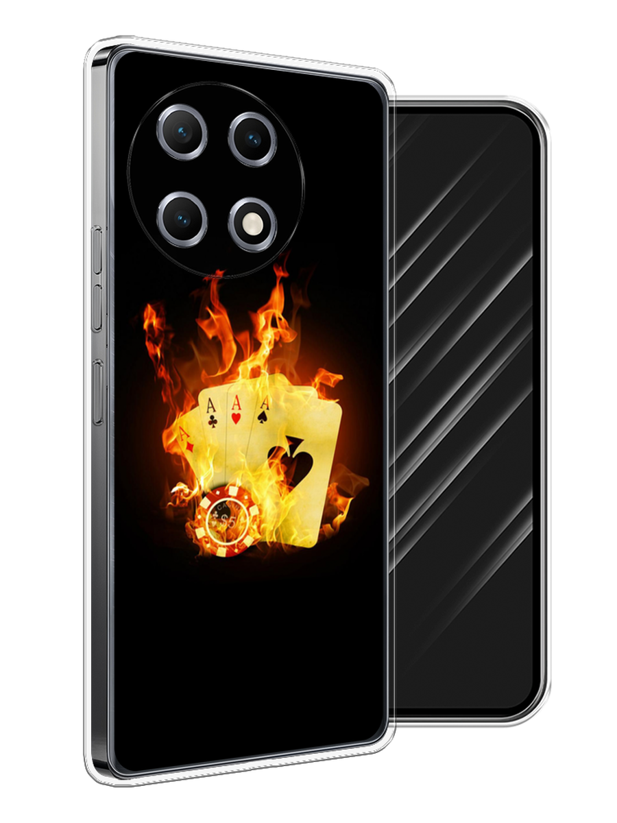 

Чехол Awog на Tecno Camon 30S "Горящие карты", Черный;оранжевый, 309650-1