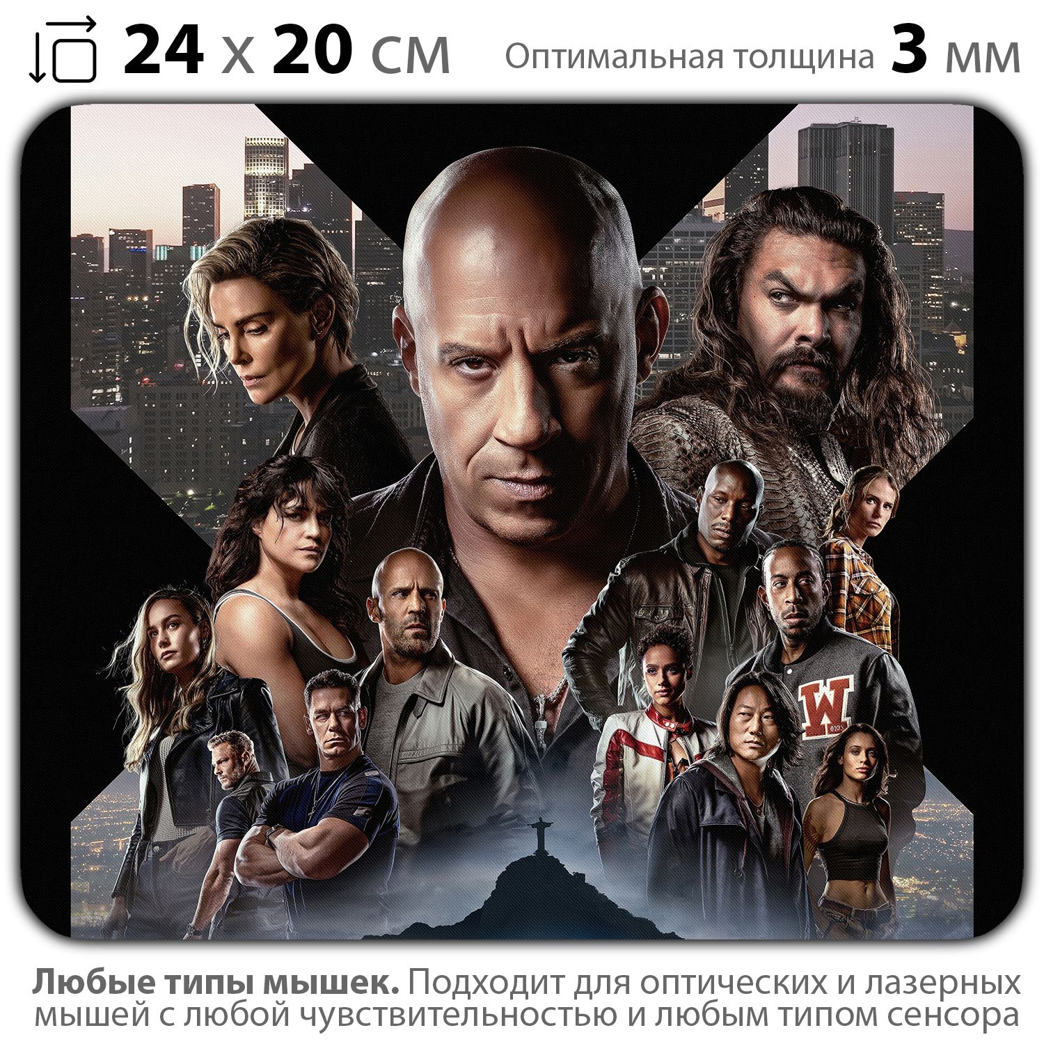 

Коврик для мыши NoBrand PAD03000361, Разноцветный, PAD03000361