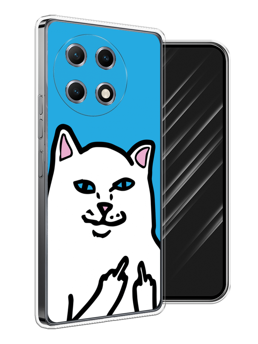 

Чехол Awog на Tecno Camon 30S "Кот жесть", Белый;голубой;черный, 309650-1