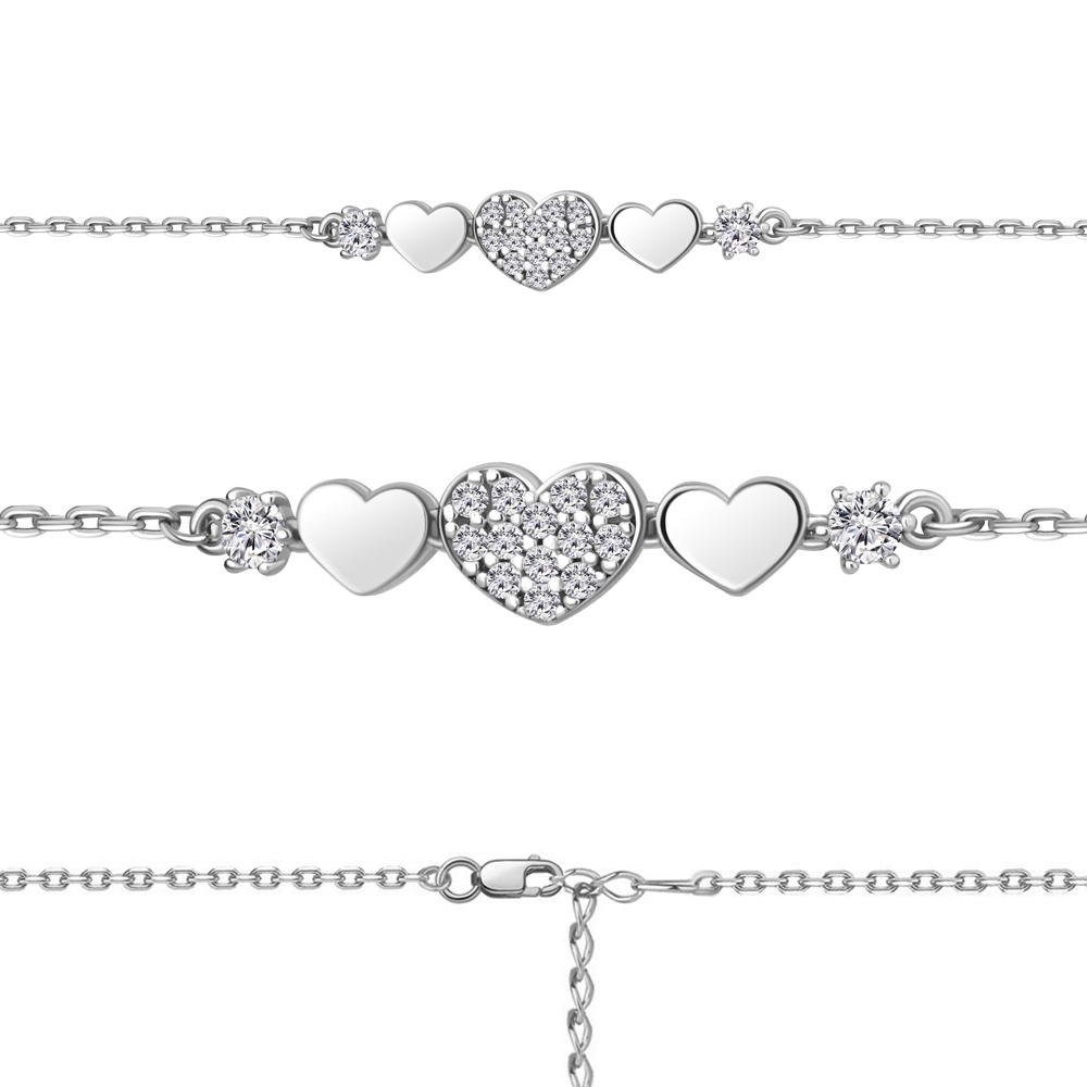 

Браслет из серебра р. 15 AQUAMARINE 74626А_925_р, 74626А_925_р