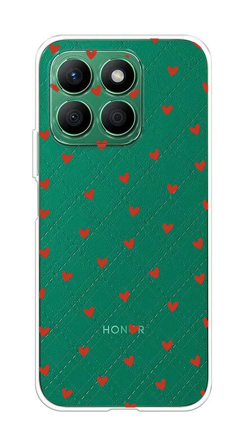 

Чехол на Honor X8B "Red hearts", Красный;прозрачный, 6123250-1