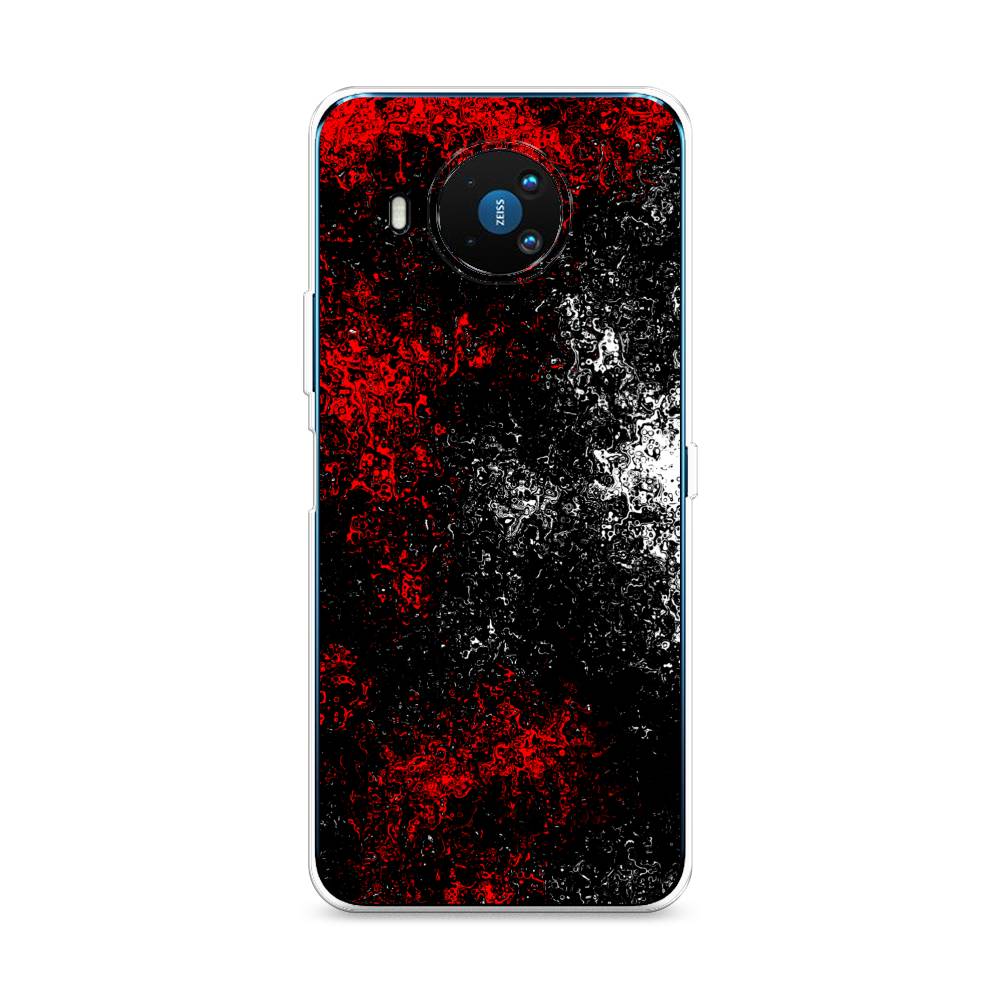 

Чехол на Nokia 8.3 "Монотипия", Красный;черный;белый, 123550-3