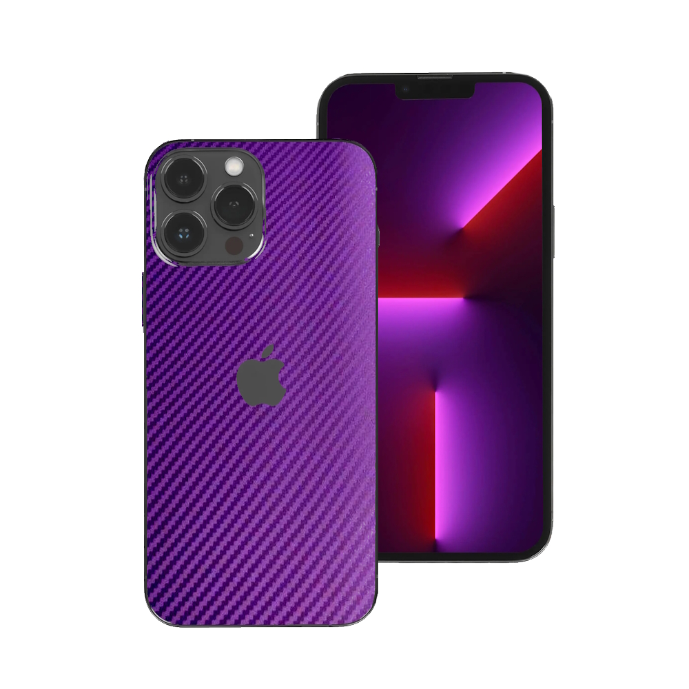 

Защитная пленка Armor для iPhone 11 Pro Max под карбон, на заднюю часть (назад),фиолетовая, CB11PROMAX