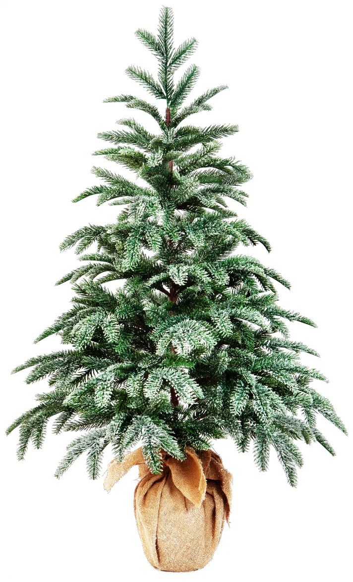 Ель искусственная Crystal Trees Вискри в мешке KP19180 180 см зеленая заснеженная