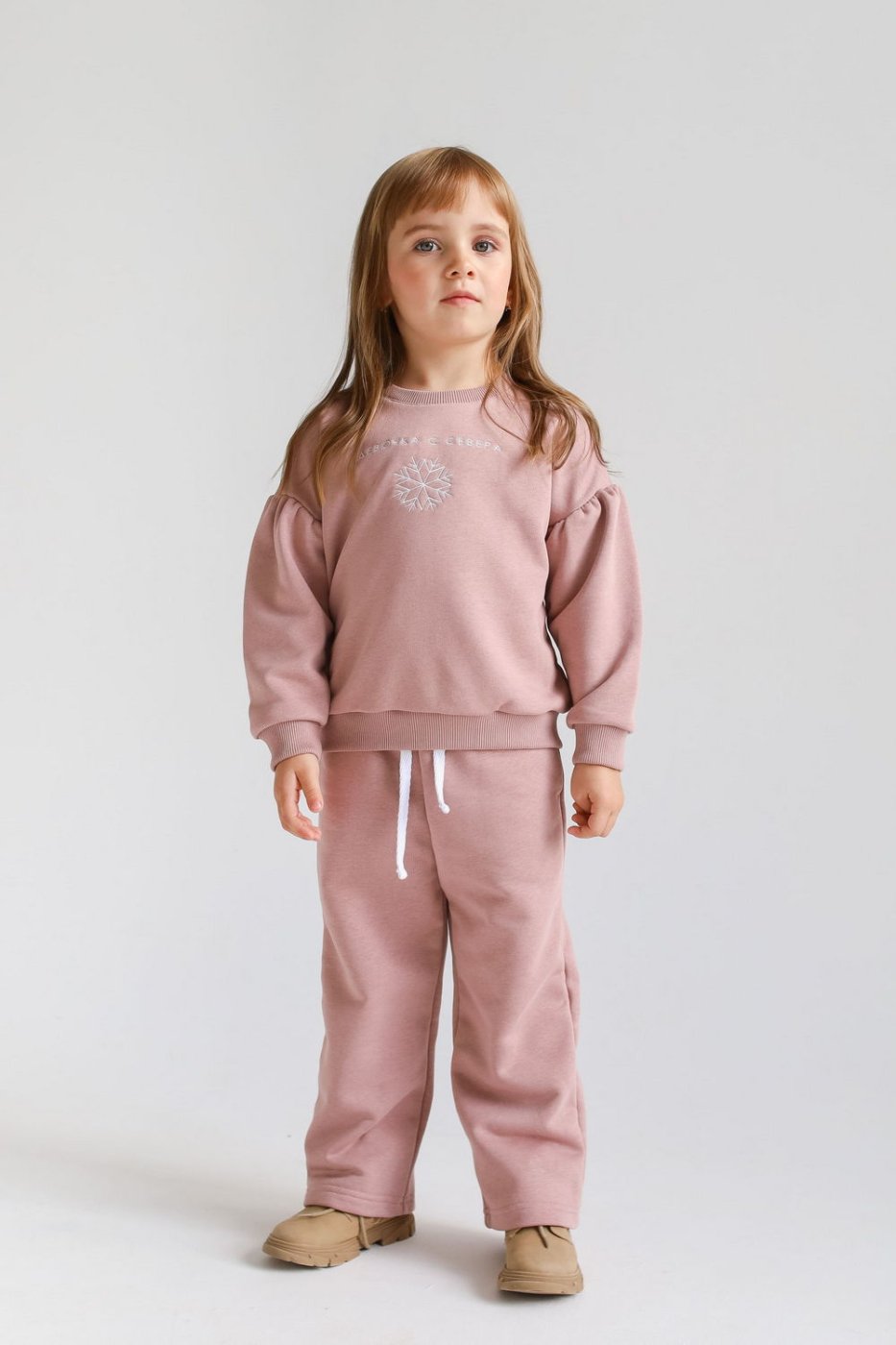 

Костюм повседневный Minidino Т-КМПЛ-032, пудра, 146, Розовый, Т-КМПЛ-032