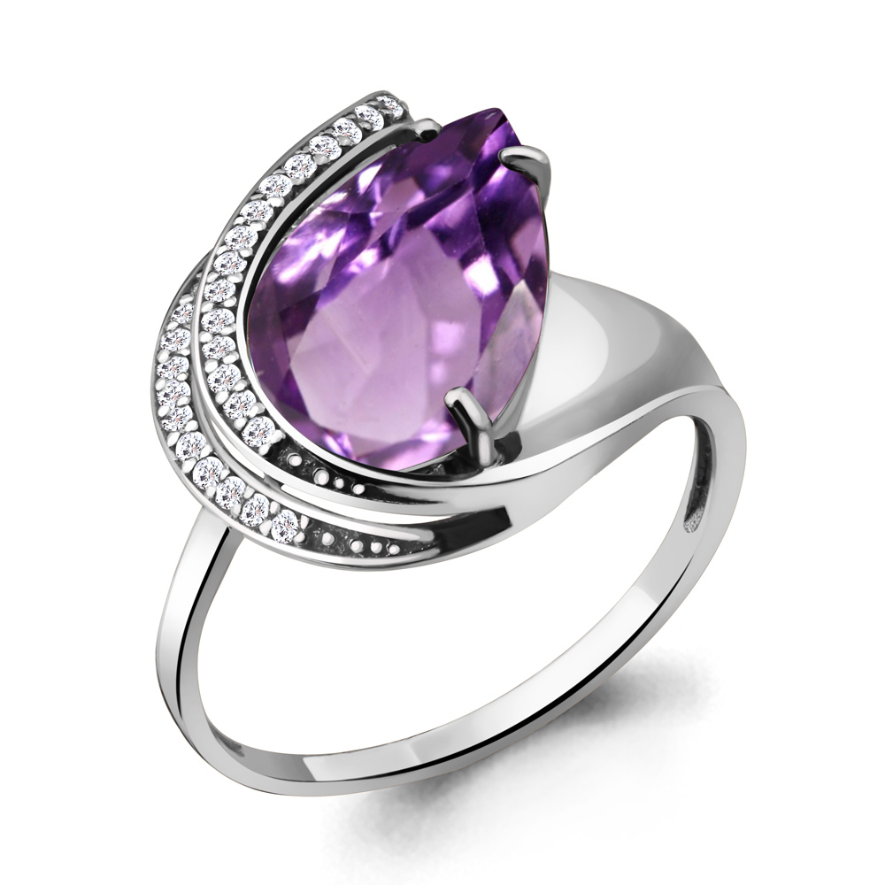 

Кольцо из серебра р. 17,5 AQUAMARINE 6553404А_925_р, 6553404А_925_р