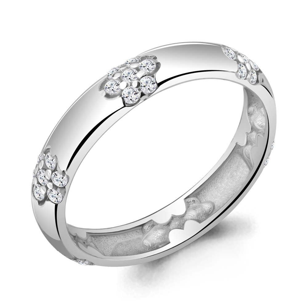 

Кольцо из серебра р. 17,5 AQUAMARINE 67215А_925_р, 67215А_925_р