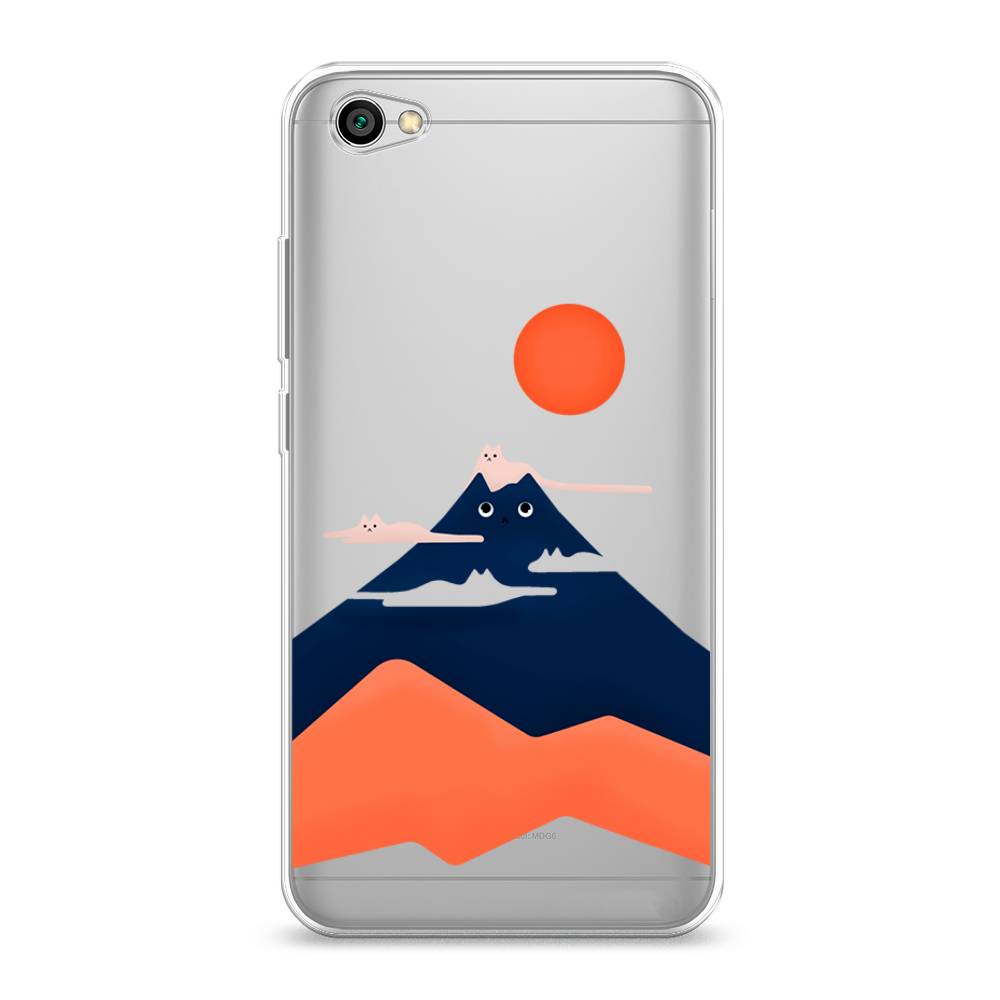 

Чехол на Xiaomi Redmi Note 5A "Кот-гора", Черный;оранжевый, 32250-4