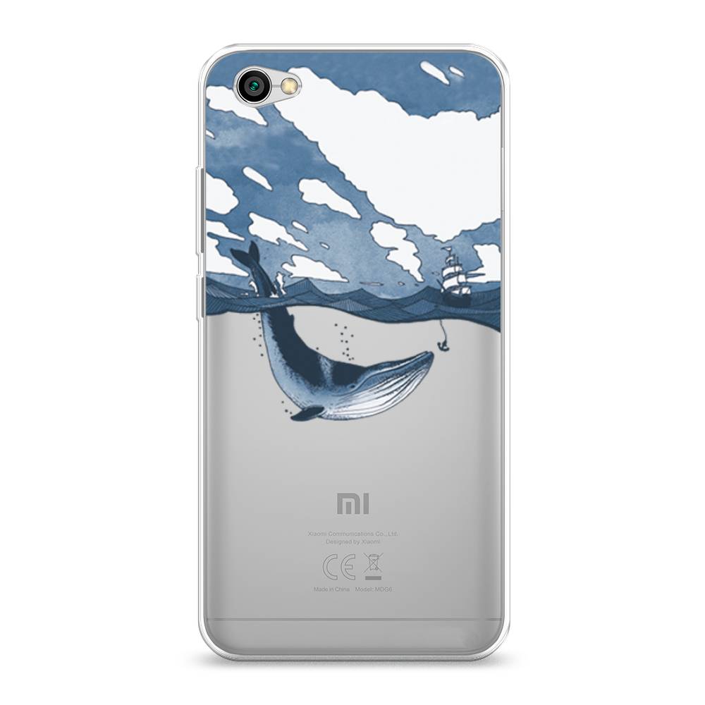

Чехол на Xiaomi Redmi Note 5A "Большой кит", Синий, 32250-1