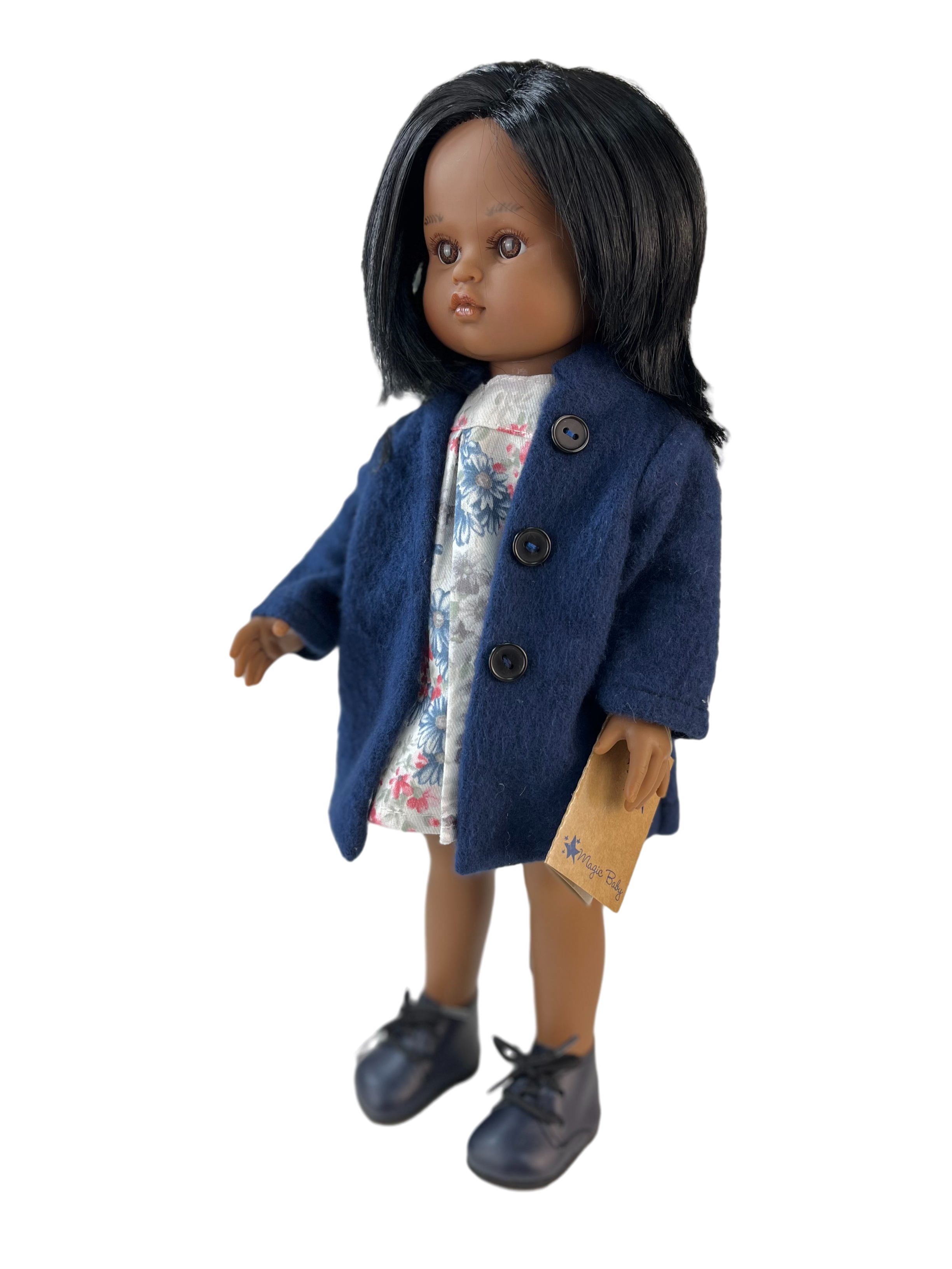 Кукла Lamagik Нэни, темнокожая, в пальто, 42 см, 42110N lamagik s l кукла нэни в синем пальто и белой шапке 42 см