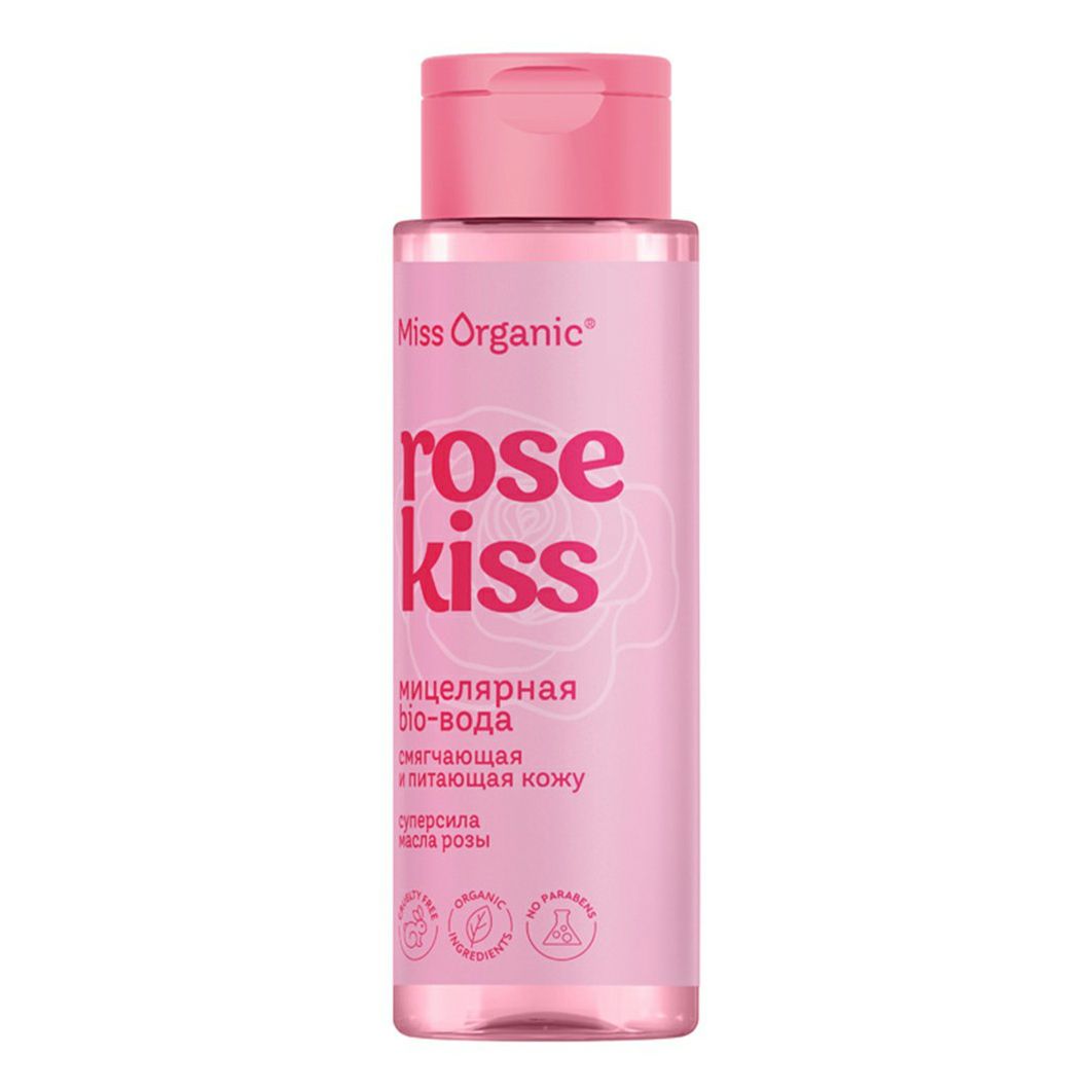 

Мицеллярная био-вода Miss Organic Rose Kiss очищающая 190 мл