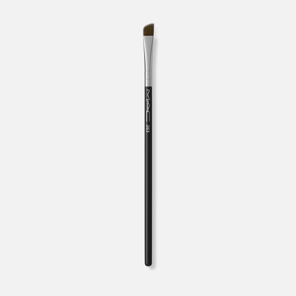 Кисть для глаз и бровей MAC Cosmetics Small Angle Brush №263 скошенная, черная