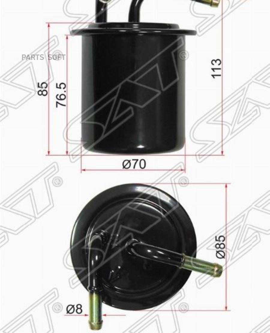 Фильтр Топливный Subaru Forester 97-07/Impreza 92-07/Legacy 88-03 Sat арт. ST-42072-AA011