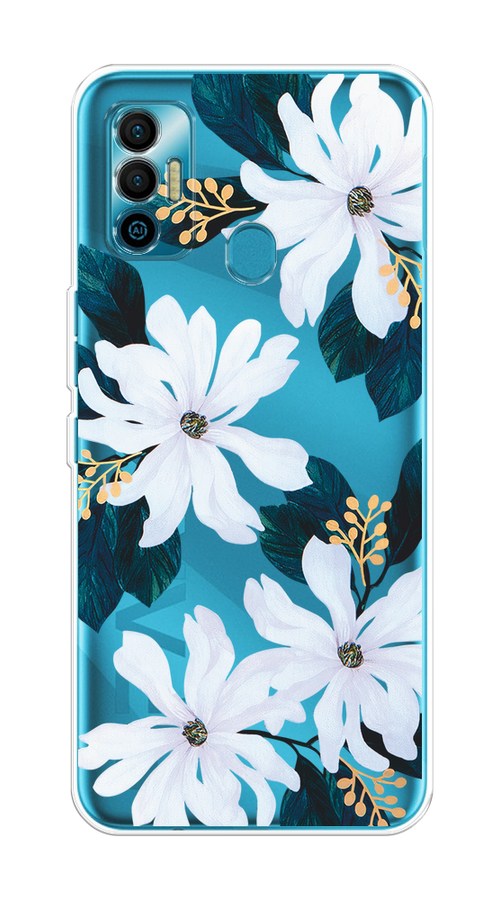 

Чехол на Tecno Spark 7 "Delilah Flower", Зеленый;белый, 301050-1