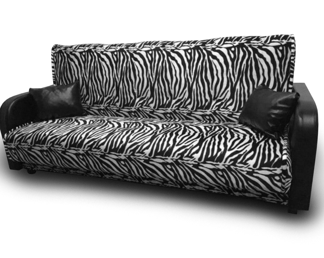 фото Диван-кровать элегантный стиль комби 11, черный/белый