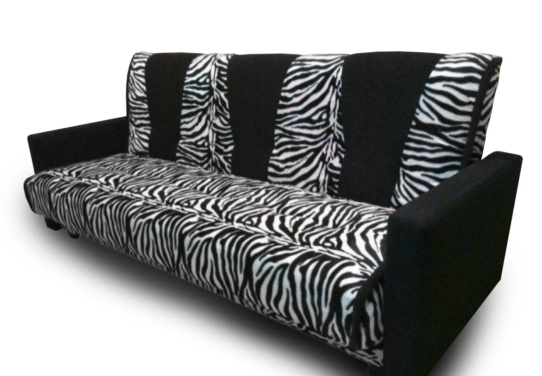фото Диван-кровать элегантный стиль комби 12, черный/белый