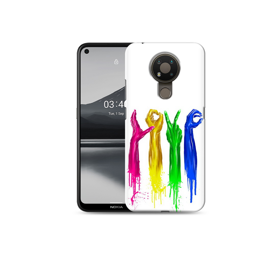 

Чехол MyPads Tocco для Nokia 3.4 яркие руки love, Прозрачный, Tocco