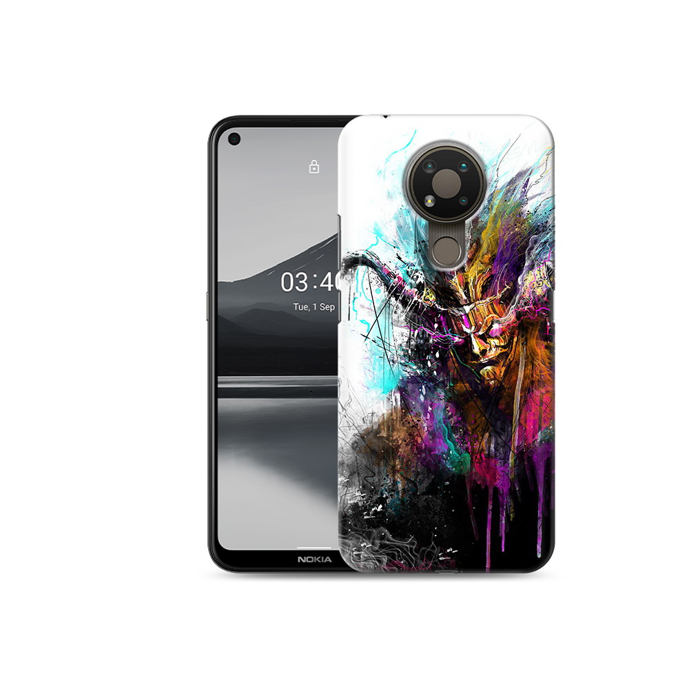 

Чехол MyPads Tocco для Nokia 3.4 яркий дьявол, Прозрачный, Tocco