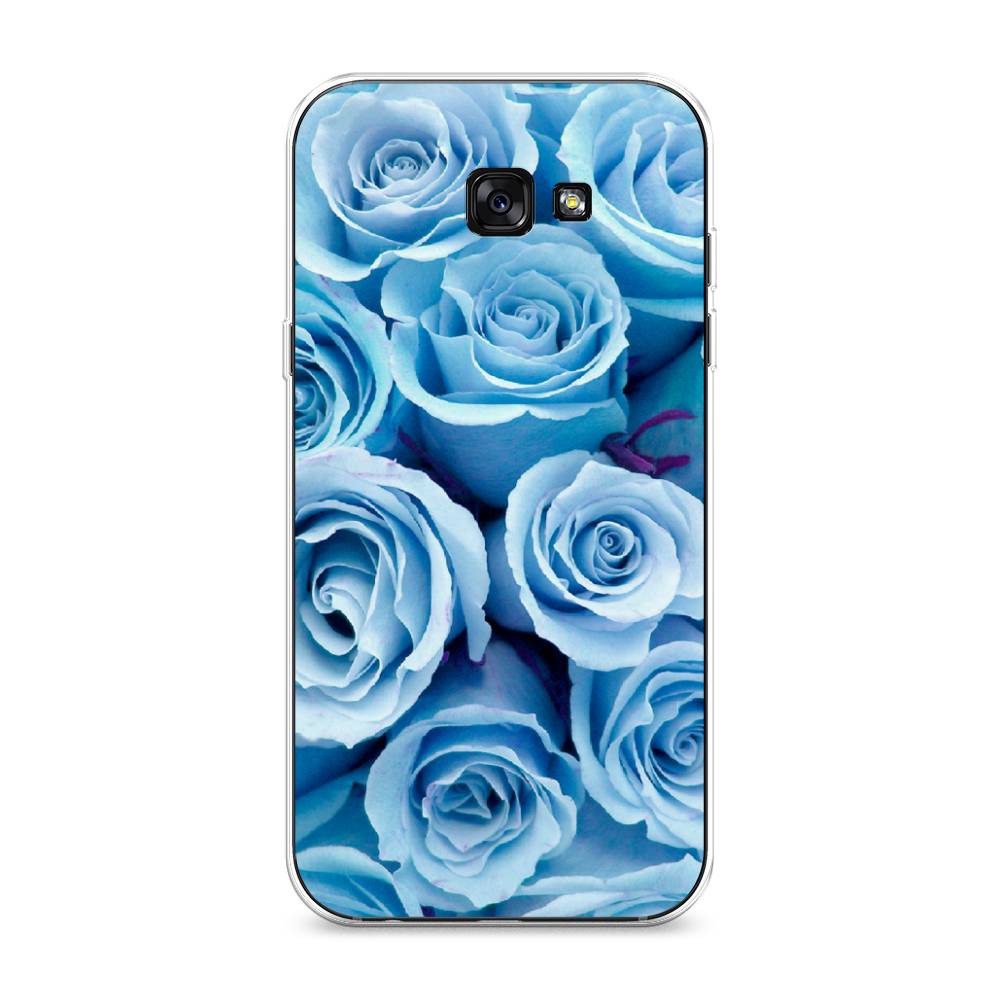 

Чехол Awog на Samsung Galaxy A7 2017 / Самсунг A7 2017 "Лазурные розы", Голубой, 20950-8