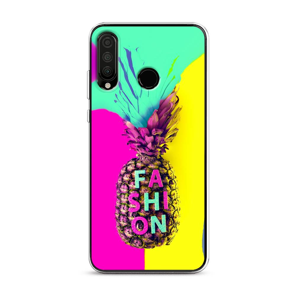 

Чехол Awog на Honor 20 Lite 2020 "Кислотный ананас", Желтый;розовый;голубой, 611250-10