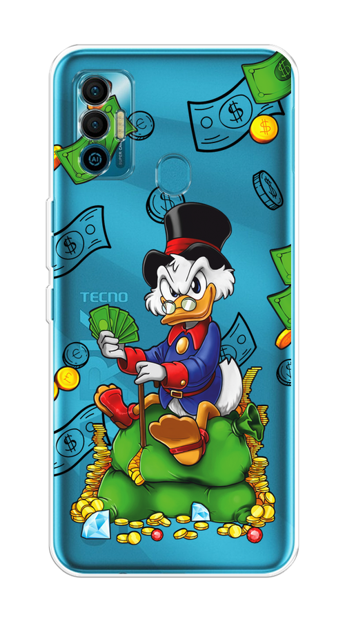 

Чехол на Tecno Spark 7 "Scrooge Richness", Черный;синий;зеленый, 301050-1
