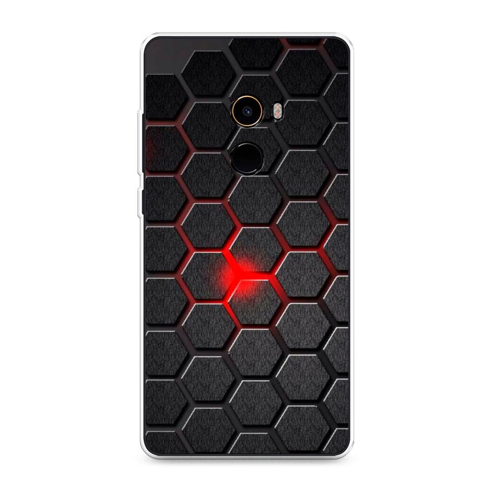 

Чехол на Xiaomi Mi Mix 2 "Соты красные", Красный;черный;серый, 32550-3
