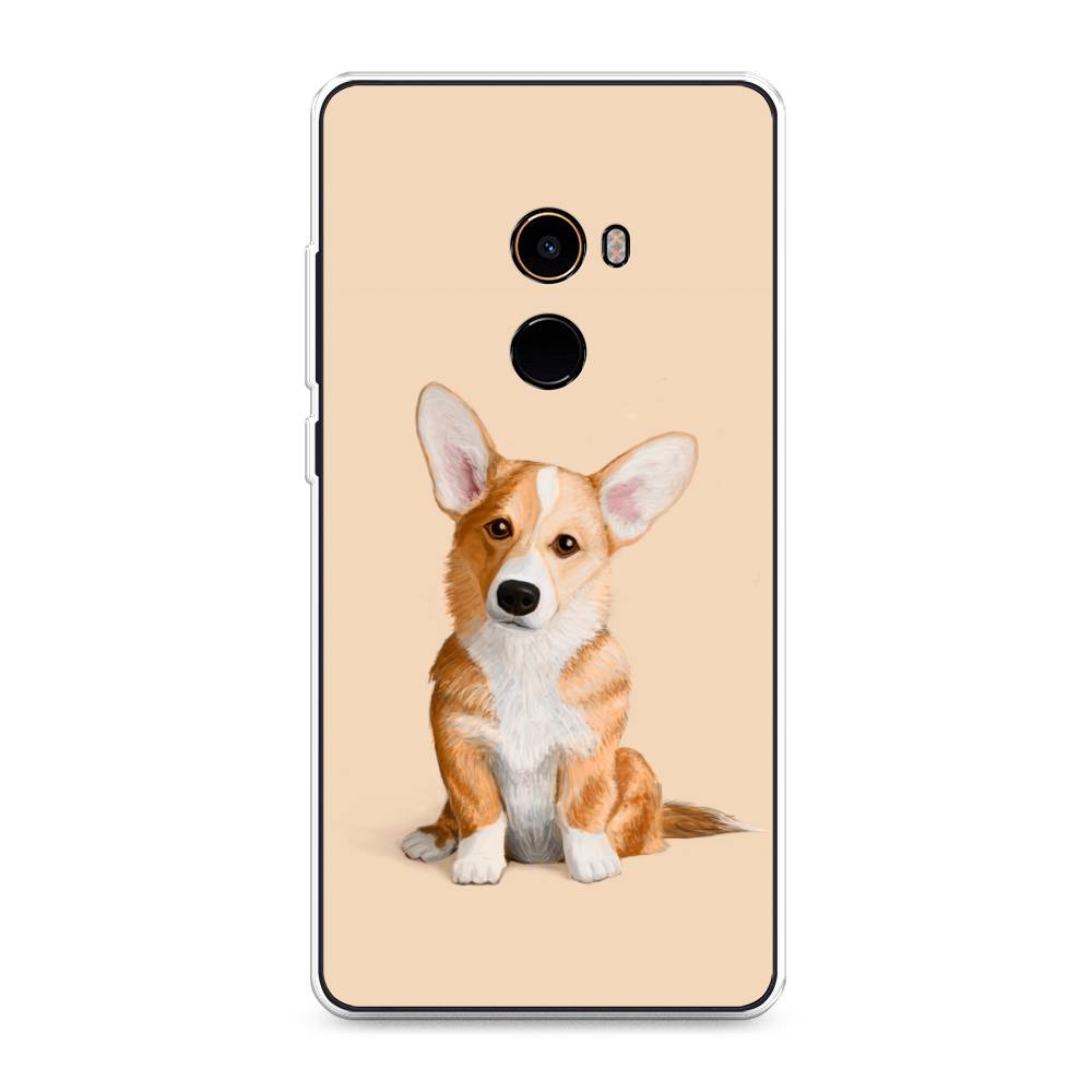 

Чехол на Xiaomi Mi Mix 2 "Грустный Корги", Коричневый;бежевый, 32550-1