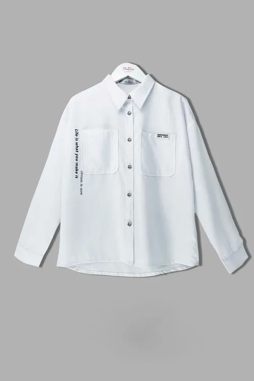 

Блузка детская Deloras C63274, белый, 140, C63274