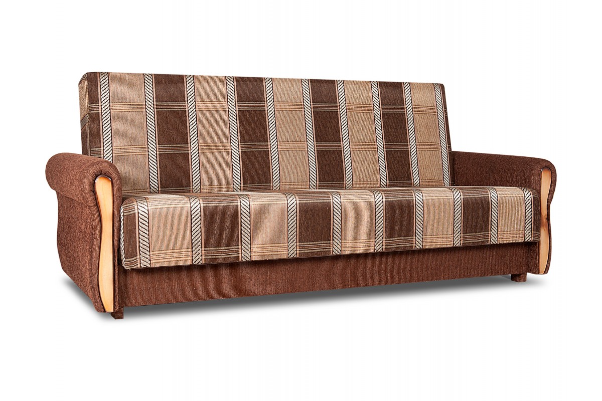 фото Диван-кровать элегантный стиль уют, коричневый