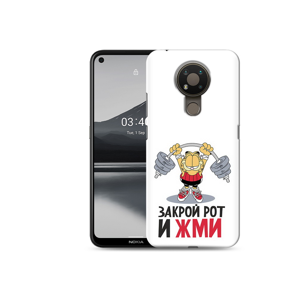 

Чехол MyPads Tocco для Nokia 3.4 Закрой рот и жми, Прозрачный, Tocco