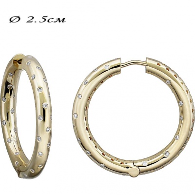 

Серьги с 70 бриллиантами из жёлтого золота Эстет 01С6312214, 01С6312214