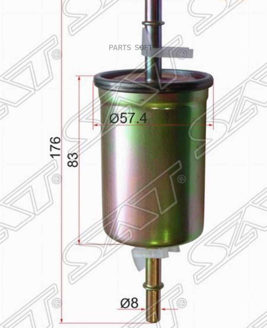 

Фильтр Топливный Ford Focus 99-/Mazda 3 03-/Volvo S40 04- Sat арт. ST-Z605-20-490