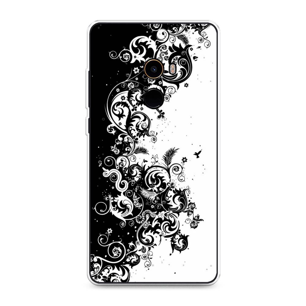 

Чехол на Xiaomi Mi Mix 2 "Черно белый узор", Белый;черный;серый, 32550-3