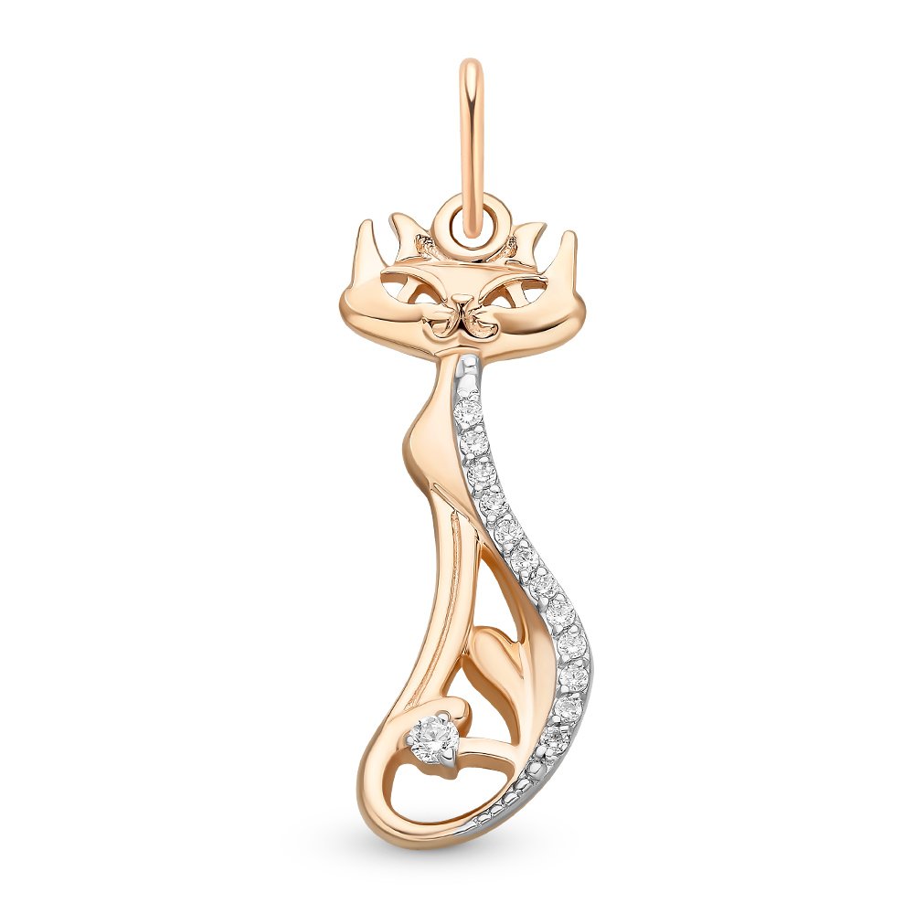 

Подвеска из красного золота с фианитом 585Gold 303002629, 303002629
