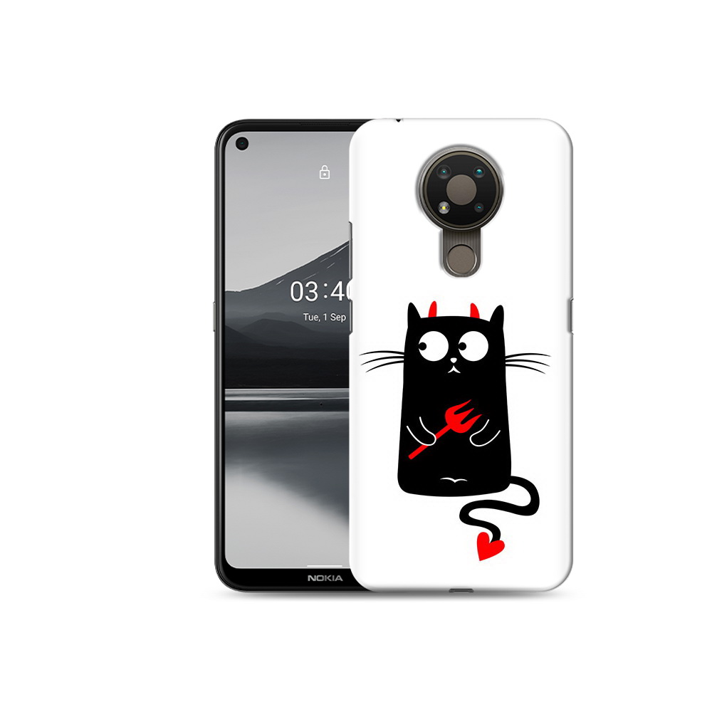 

Чехол MyPads Tocco для Nokia 3.4 Кот демон, Прозрачный, Tocco